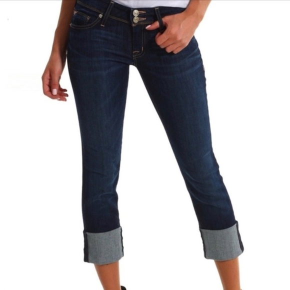 Hudson Jeans Denim - Hudson Ginny Crop Straight Jeans w/ Cuff Sz 27